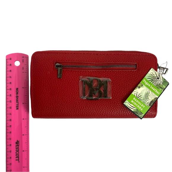 Badgley Mischka Full Size Multiple Pocket Card Slots Wallet in Wine, NEW - Picture 5 of 6